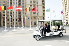 Ilham Aliyev, his spouse attend opening of Athletes and Media Villages of European Games (PHOTO)