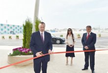 Ilham Aliyev, his spouse attend opening of  recreation and entertainment center (PHOTO)