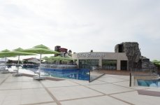 Ilham Aliyev, his spouse attend opening of  recreation and entertainment center (PHOTO)