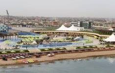 Ilham Aliyev, his spouse attend opening of  recreation and entertainment center (PHOTO)