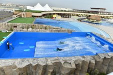 Ilham Aliyev, his spouse attend opening of  recreation and entertainment center (PHOTO)