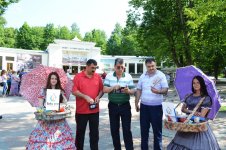 В Трускавце прошла праздничная акция,  посвященная Евроиграм 2015 года в Баку (ФОТО)
