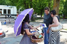 В Трускавце прошла праздничная акция,  посвященная Евроиграм 2015 года в Баку (ФОТО)