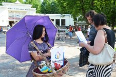 В Трускавце прошла праздничная акция,  посвященная Евроиграм 2015 года в Баку (ФОТО)