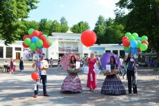 В Трускавце прошла праздничная акция,  посвященная Евроиграм 2015 года в Баку (ФОТО)
