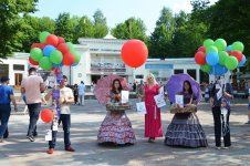 В Трускавце прошла праздничная акция,  посвященная Евроиграм 2015 года в Баку (ФОТО)