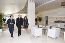Президент Азербайджана и его супруга приняли участие в открытии административного здания Федерации бокса и «Qafqaz Baku Sport Hotel» (ФОТО)