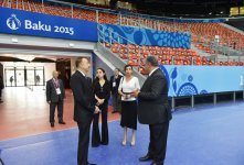 Ильхам Алиев и его супруга ознакомились с условиями, созданными в Baku Crystal Hall для проведения соревнований Евроигр (ФОТО)