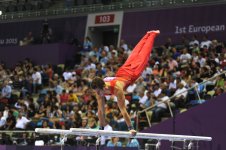 Second day of artistic gymnastics competitions continues as part of Baku’s first European Games (PHOTO)