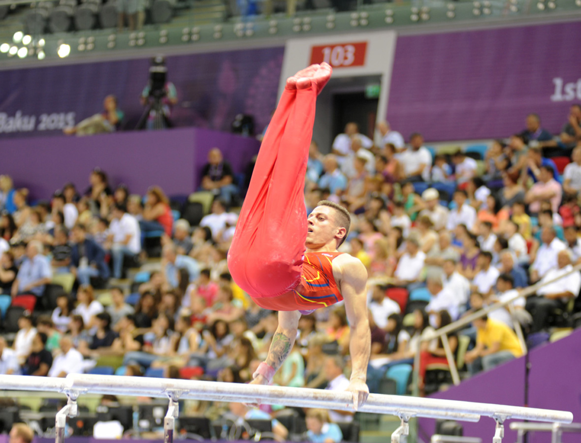 Second day of artistic gymnastics competitions continues as part of Baku’s first European Games (PHOTO)