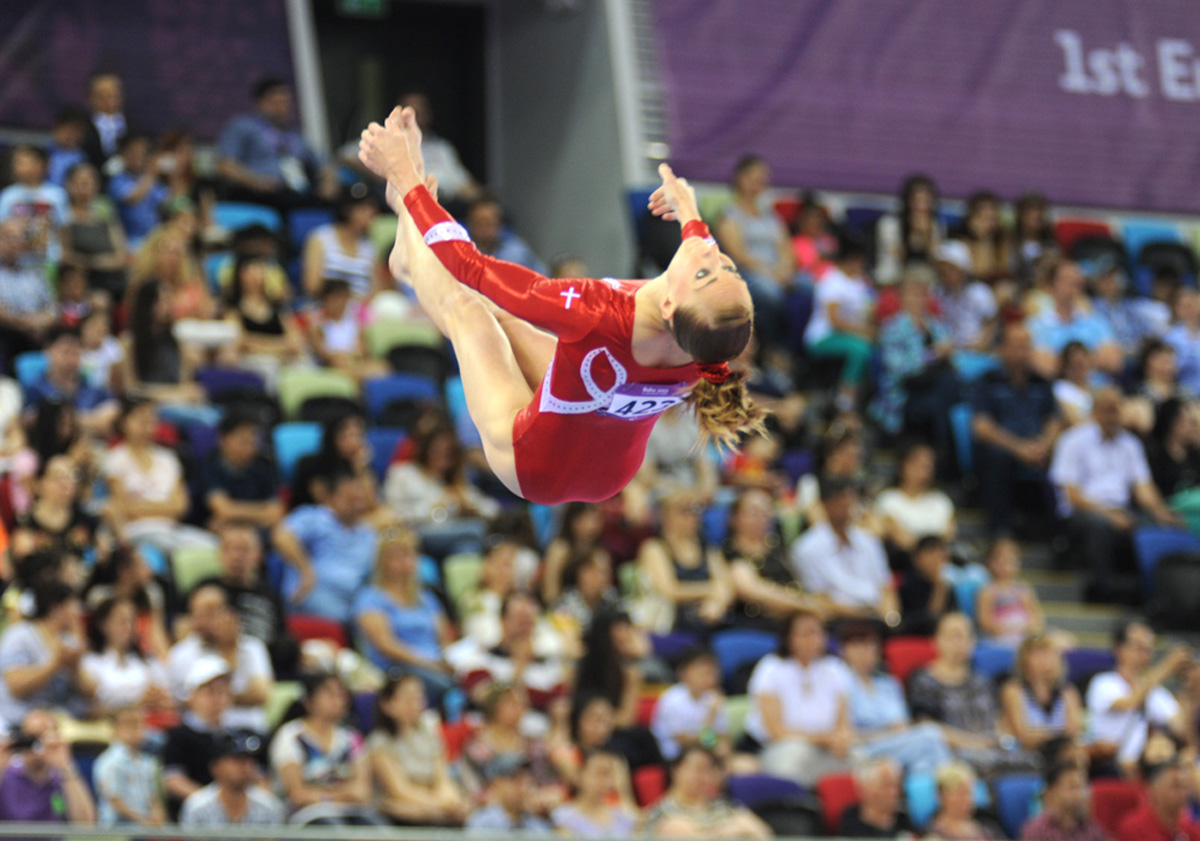Second day of artistic gymnastics competitions continues as part of Baku’s first European Games (PHOTO)