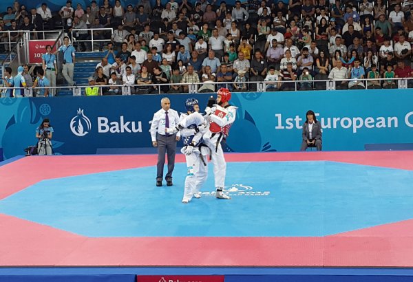 World taekwondo champion from Azerbaijan advances to finals at Baku 2015