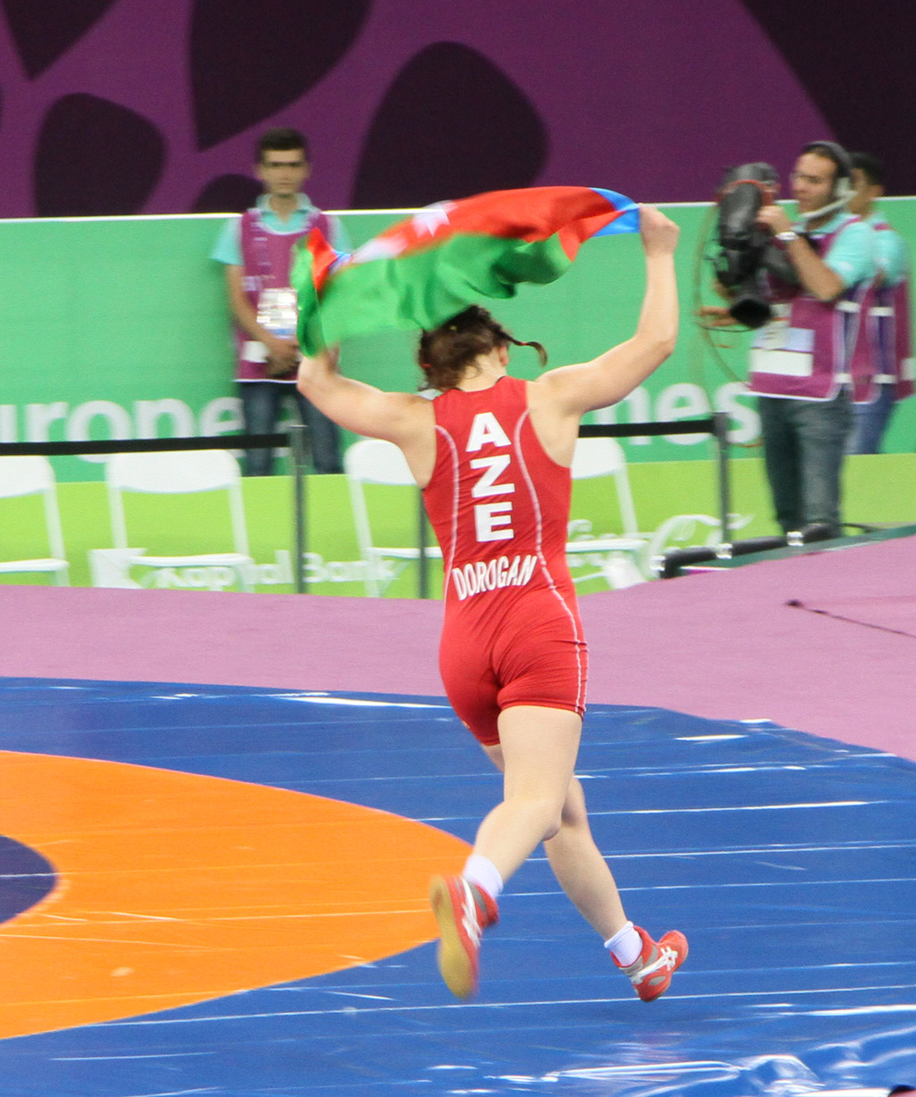 Azerbaijan grabs another gold medal in women’s wrestling at Baku 2015 (VIDEO) (PHOTO)
