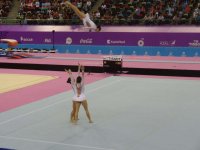 Baku 2015: Azerbaijani women’s trio in acrobatic gymnastics reaches finals (PHOTO)