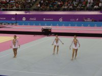 Baku 2015: Azerbaijani women’s trio in acrobatic gymnastics reaches finals (PHOTO)