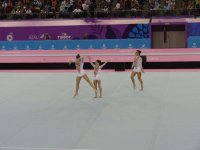 Baku 2015: Azerbaijani women’s trio in acrobatic gymnastics reaches finals (PHOTO)