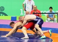 Еще два азербайджанских борца прошли в 1/4 финала на Евроиграх в Баку (версия 2)(ФОТО)