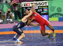 Azerbaijani Olympic champion claims gold at Baku 2015 (PHOTO+VIDEO)