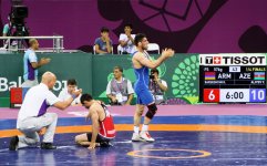 Азербайджанский борец, победив армянского спортсмена, вышел в полуфинал на Евроиграх (ФОТО) (ВИДЕО)