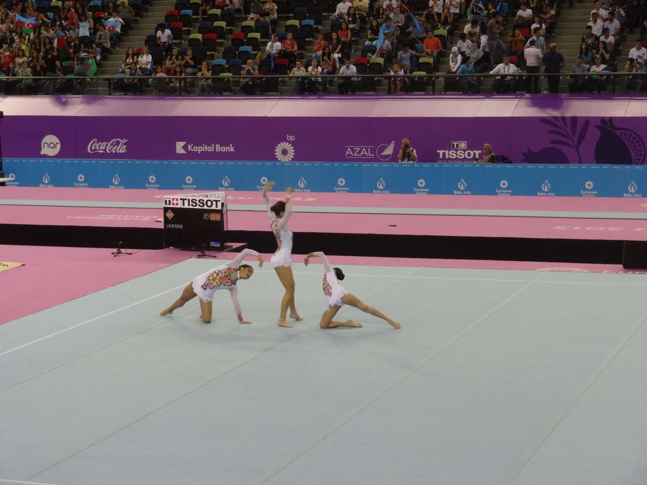 Baku 2015: Azerbaijani women’s trio in acrobatic gymnastics reaches finals (PHOTO)