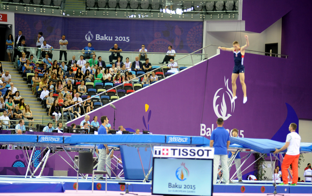 Azerbaijan competitions, Baku championship in trampoline, tumbling kick off
