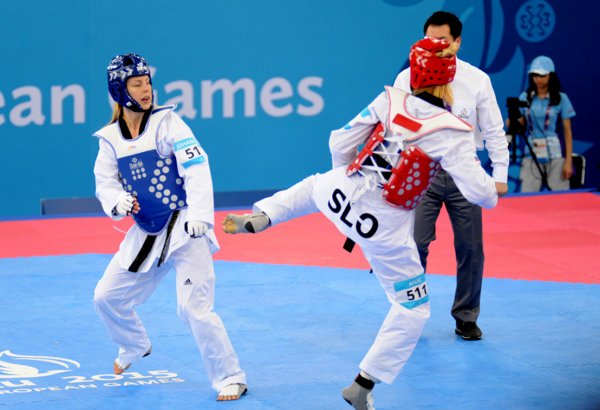 Azerbaijani taekwondo fighter entered semifinals as part of first European Games in Baku