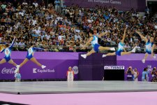 Qualifications in aerobic gymnastics, trampoline continue at Baku 2015