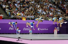 Qualifications in aerobic gymnastics, trampoline continue at Baku 2015