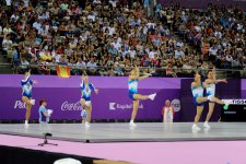 Qualifications in aerobic gymnastics, trampoline continue at Baku 2015