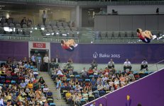 Qualifications in aerobic gymnastics, trampoline continue at Baku 2015