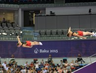 Qualifications in aerobic gymnastics, trampoline continue at Baku 2015