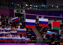Russia grabs two medals in rhythmic gymnastics at Baku 2015