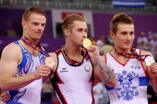 Прошла церемония награждения победителей по спортивной гимнастике на Евроиграх (ФОТО,ВИДЕО)