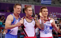 Прошла церемония награждения победителей по спортивной гимнастике на Евроиграх (ФОТО,ВИДЕО)