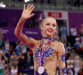 Азербайджанская гимнастка Марина Дурунда завоевала "серебро" на Евроиграх в Баку (ФОТО)