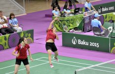 Badminton events continue at Baku 2015 (PHOTO)