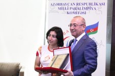 В Баку прошла церемония чествования паралимпийцев - медалистов Евроигр (ФОТО)