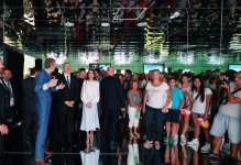 Президент Ильхам Алиев и его супруга приняли участие в «Национальном дне» на азербайджанском павильоне выставки "Milan Expo 2015"
