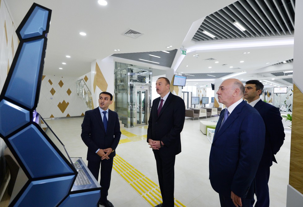 Президент Азербайджана принял участие в открытии очередного Центра Службы “ASAN“ в Баку