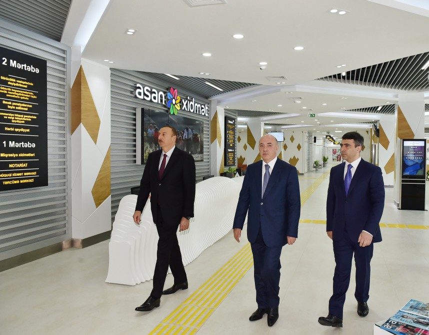 Президент Азербайджана принял участие в открытии очередного Центра Службы “ASAN“ в Баку