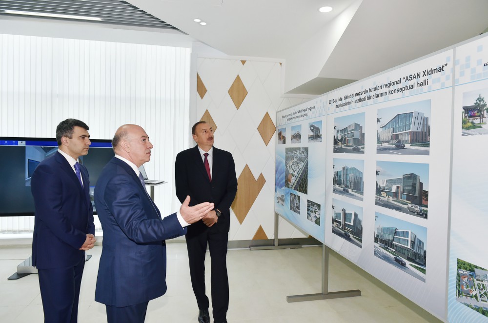 Президент Азербайджана принял участие в открытии очередного Центра Службы “ASAN“ в Баку