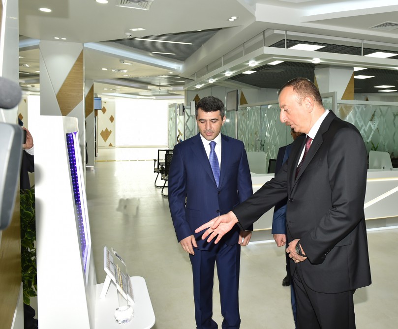 Президент Азербайджана принял участие в открытии очередного Центра Службы “ASAN“ в Баку