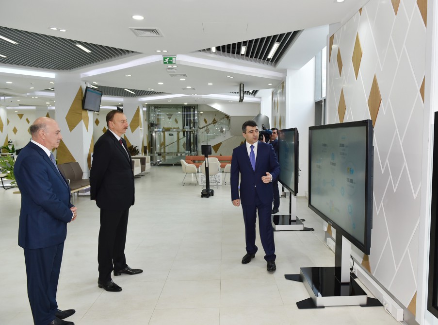 Президент Азербайджана принял участие в открытии очередного Центра Службы “ASAN“ в Баку