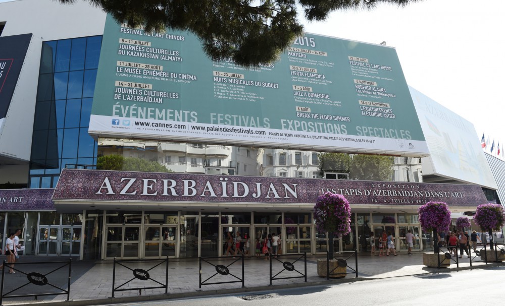 Azerbaijan's first lady attends opening ceremony of  “Azerbaijani Carpets in Art” exhibition in Cannes