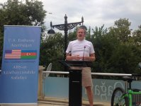 Посол США в Азербайджане принял участие в велопробеге в Баку (ФОТО)