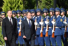 В Баку состоялась церемония официальной встречи президента Совета Европейского Союза (ФОТО)