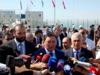 Баку принял первый поезд по Транскаспийскому транспортному маршруту  (ФОТО)