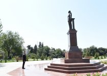 Президент Ильхам Алиев принял участие в открытии парка-бульвара им. Гейдара Алиева в городе Гектепе