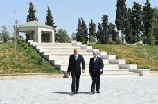 Президент Ильхам Алиев принял участие в открытии парка-бульвара им. Гейдара Алиева в городе Гектепе