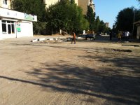 В Баку ремонтируется одна из улиц